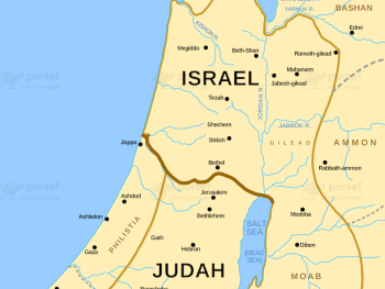 Israel and Judah Color Map image