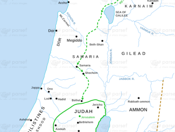 Judah at the Time of Amos Map image