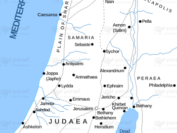 Israel in the New Testament Map image