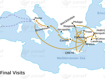 Acts Paul’s Final Visits Map image