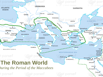 Roman World Maccabees Map image