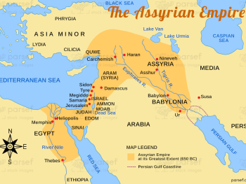 Assyrian Empire Map image