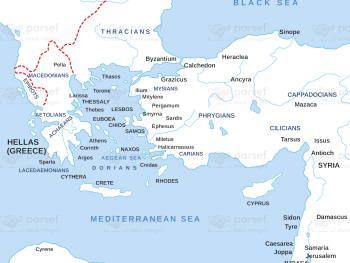 Alexander the Great’s Empire on the West Map image